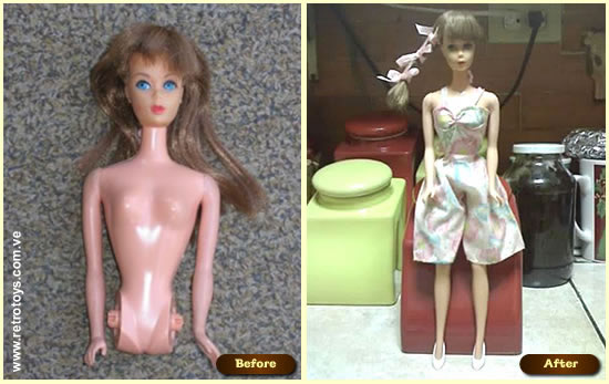 Antes y Después de Talking Barbie